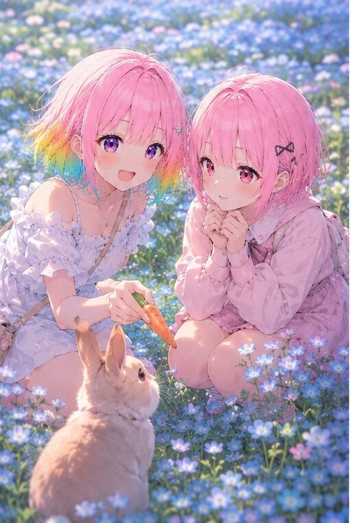 ふわり、うさぎ時間🐇