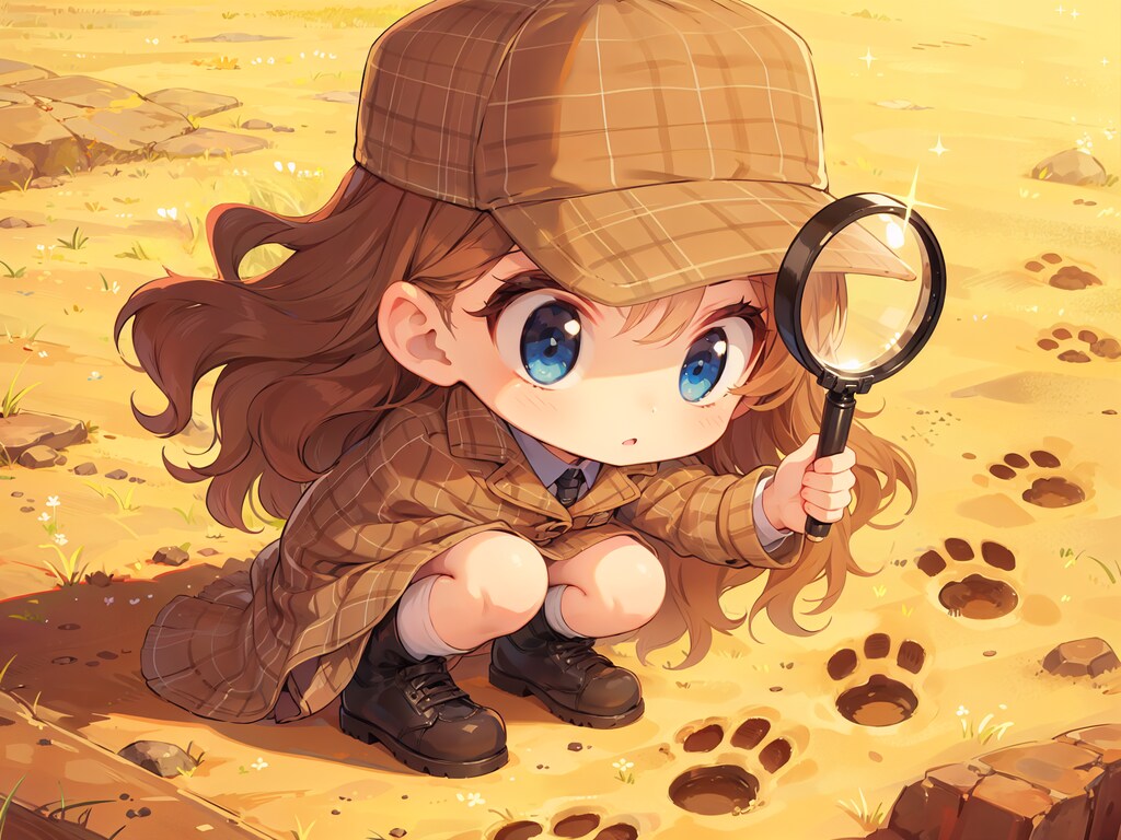 この足跡は…