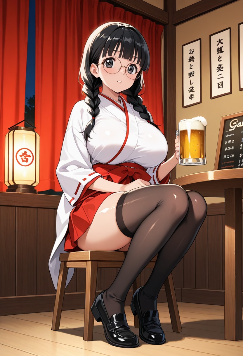 巫女居酒屋 | の人気AIイラスト・グラビア