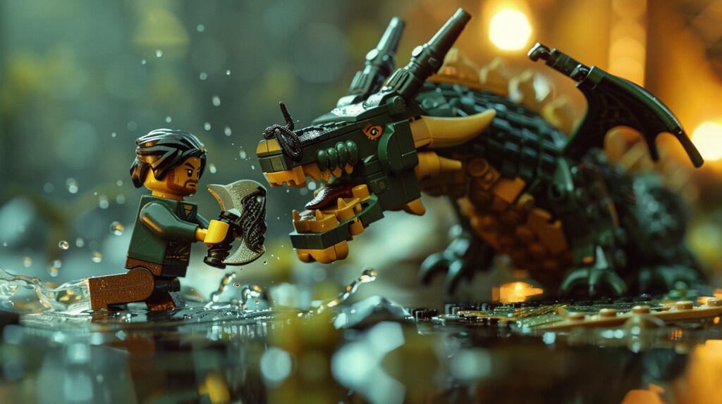 ドラゴン真昼の決闘（LEGO的）