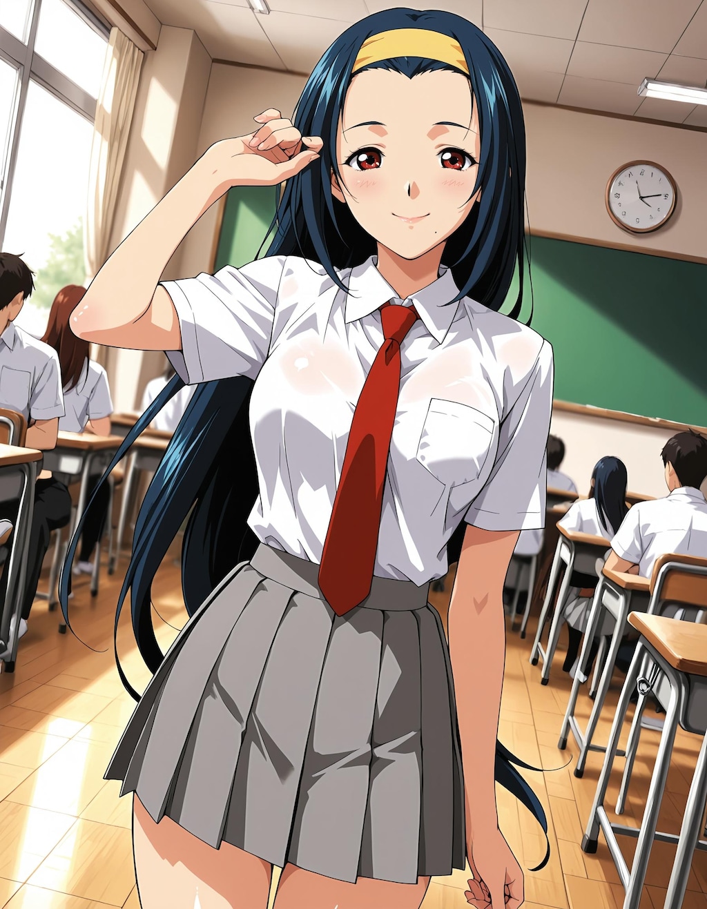 【スーパーリアル麻雀P7】麻比奈夏姫：学校生活【軽量版】