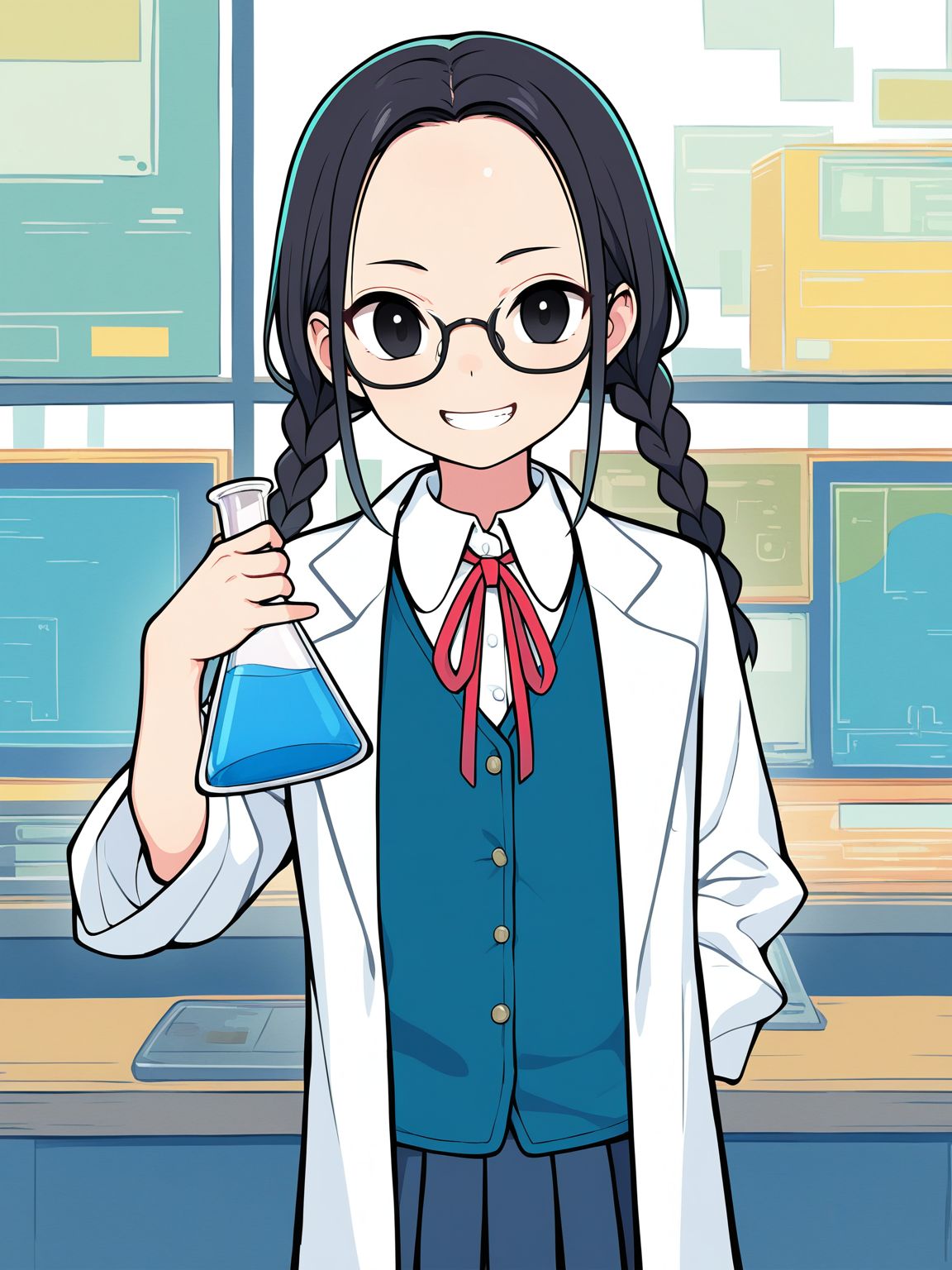 ふらっとちぇすたーず！　の科学授業 | の人気AIイラスト・グラビア