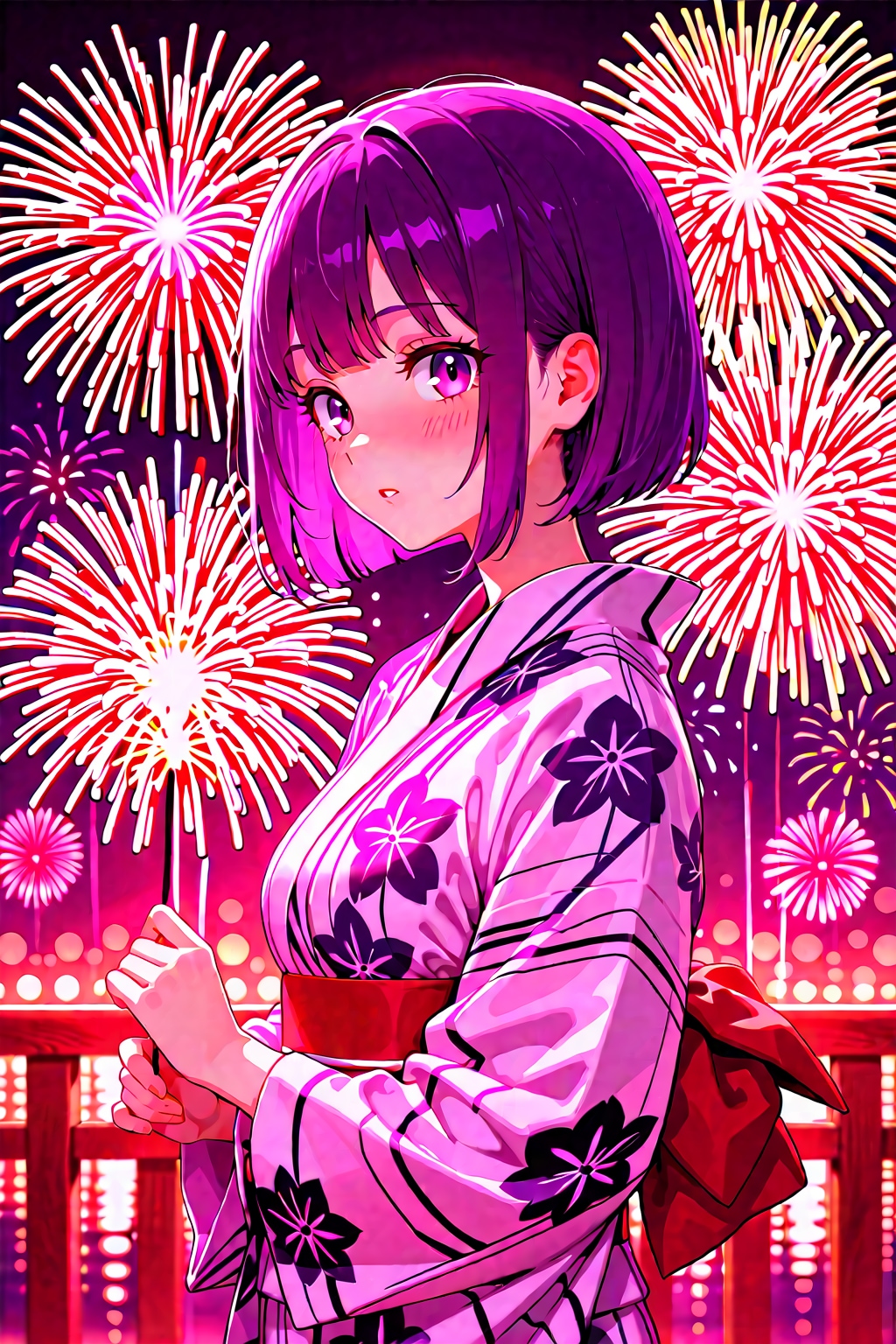同じ花火鑑賞プロントで