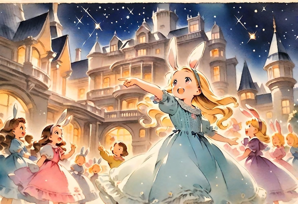 流れ星見つけた！うさうさパーティ