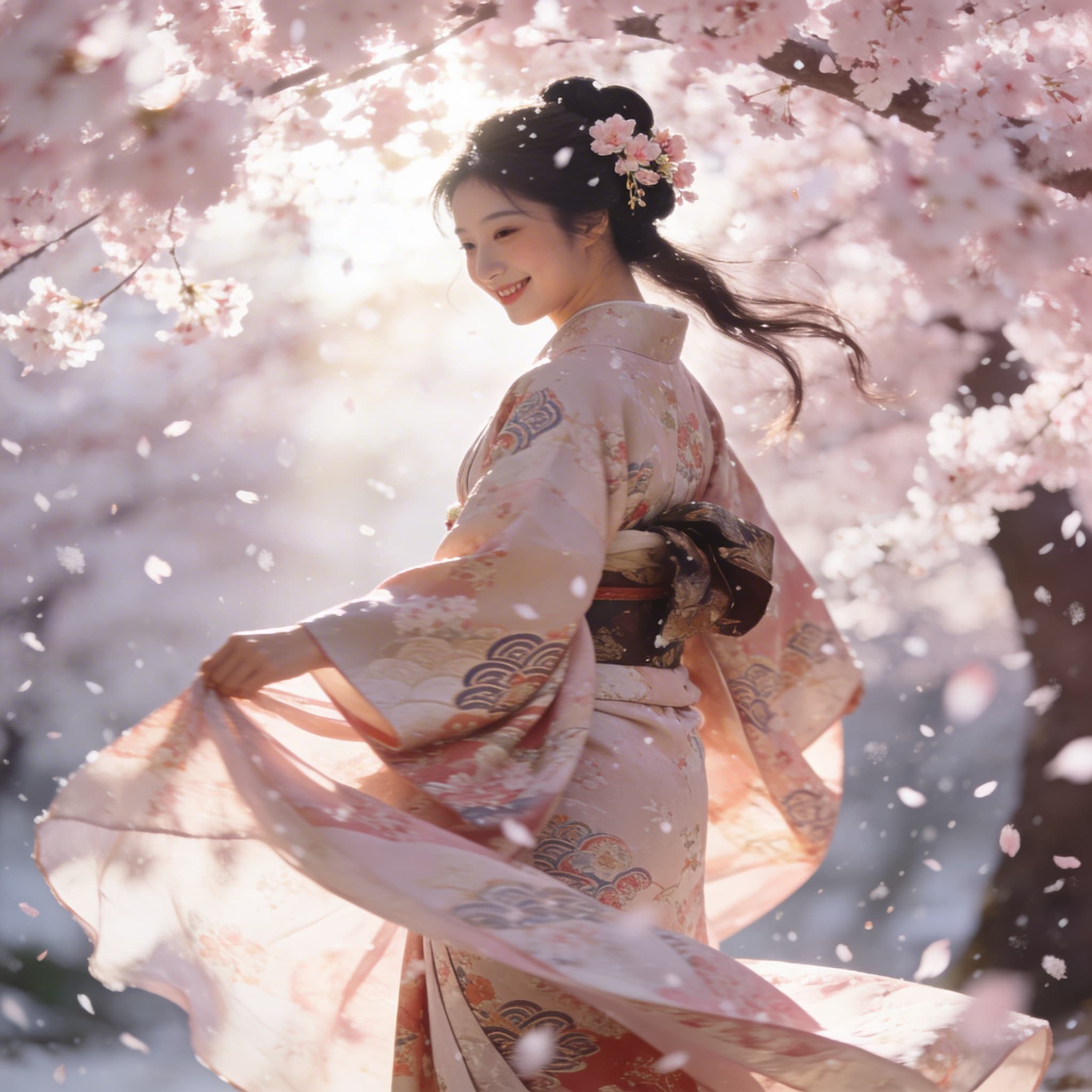 櫻舞う | の人気AIイラスト・グラビア