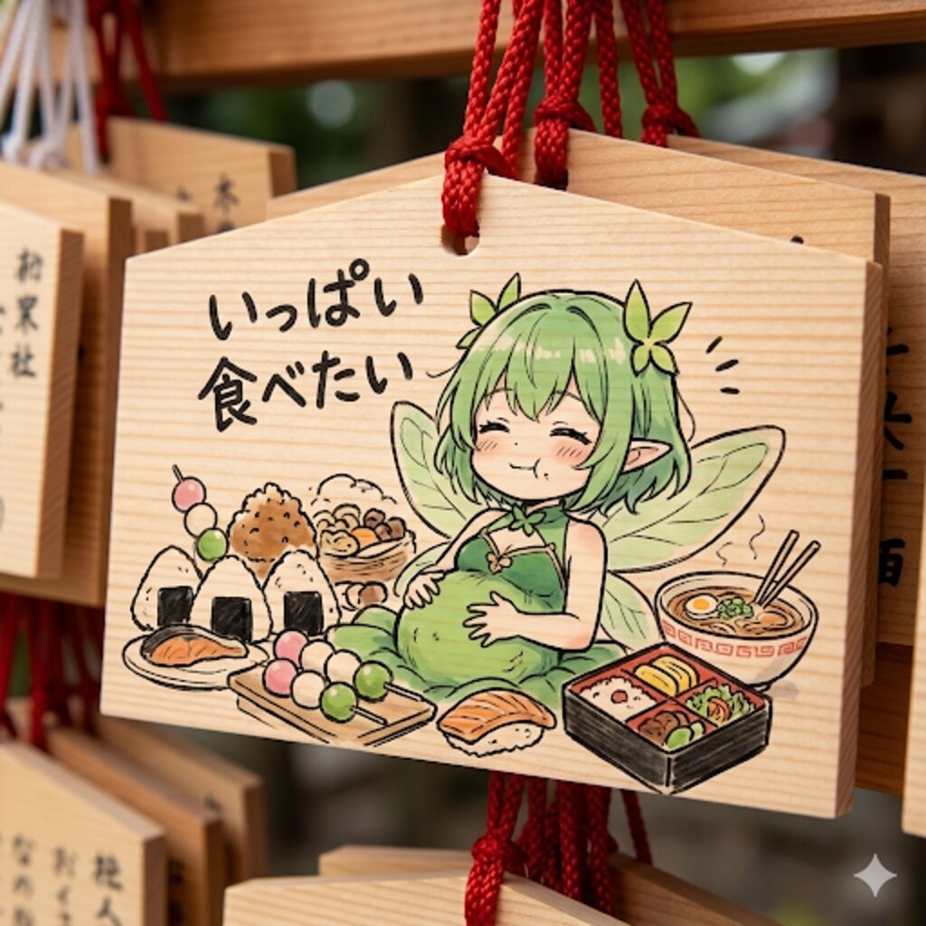 絵馬「いっぱい食べたい」