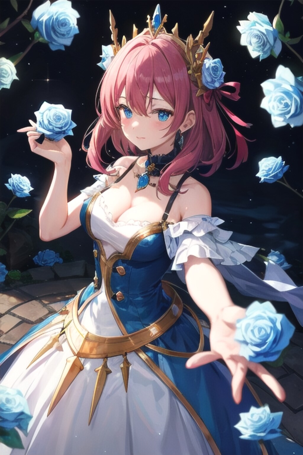 青き薔薇の魔石