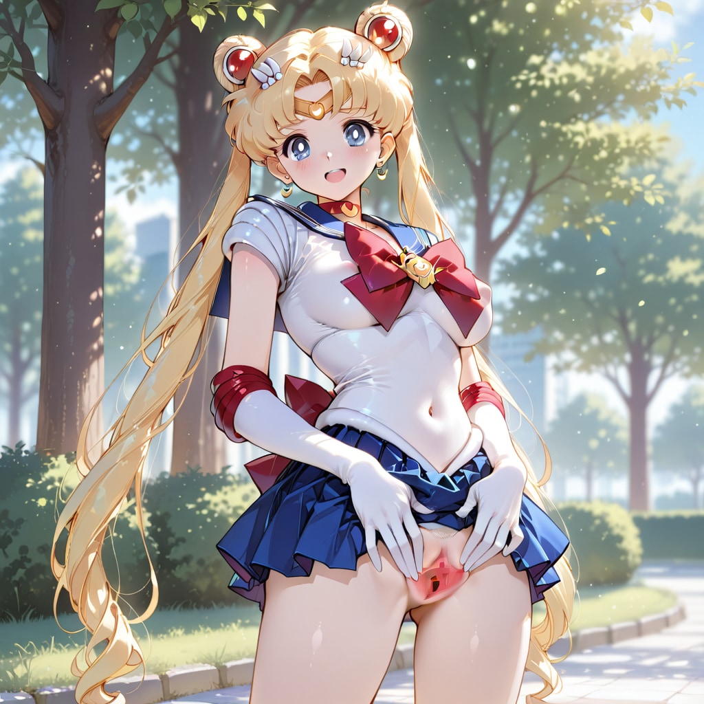 セーラー戦士が笑顔でくぱぁ