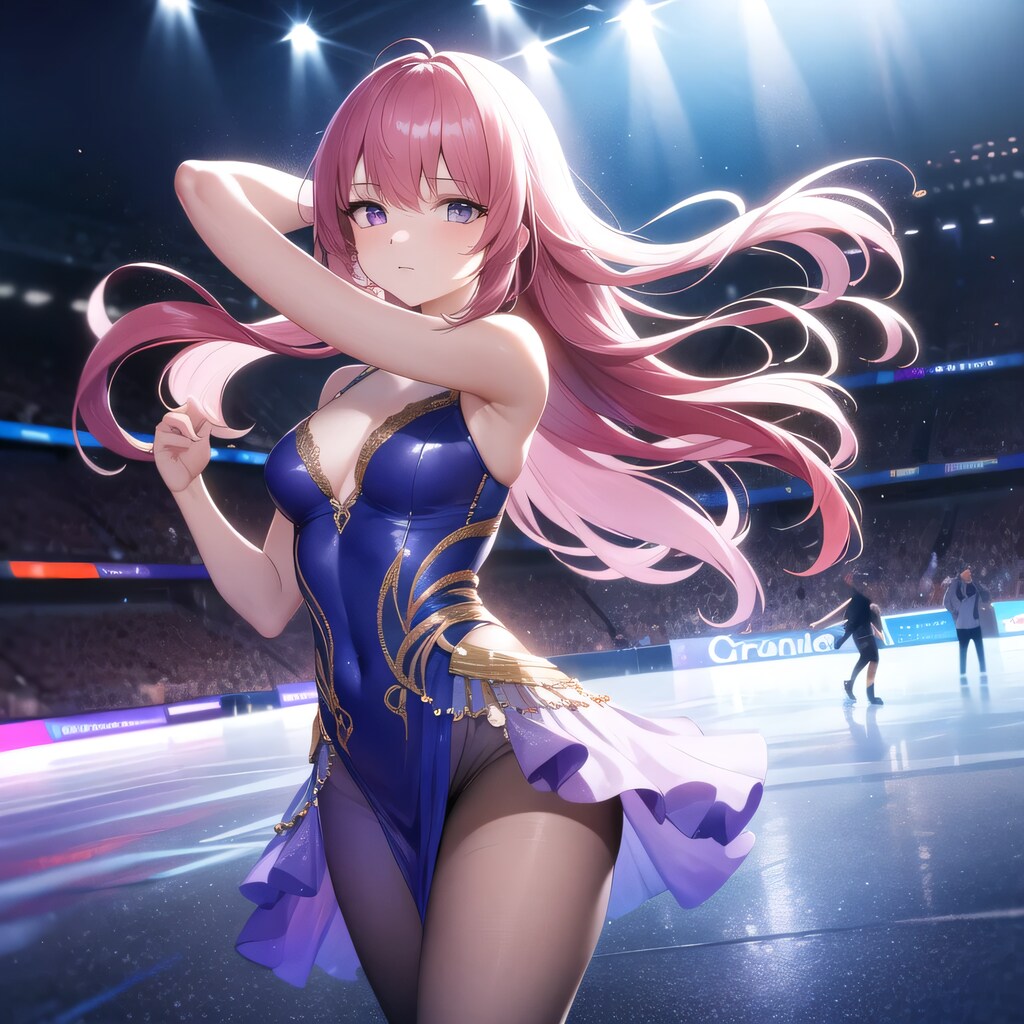 ピンク髪ロングでフィギュアの少女５