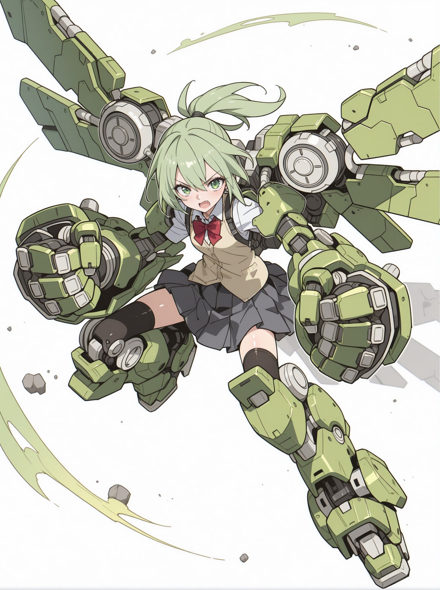 メカ娘グリーンフレーム | の人気AIイラスト・グラビア