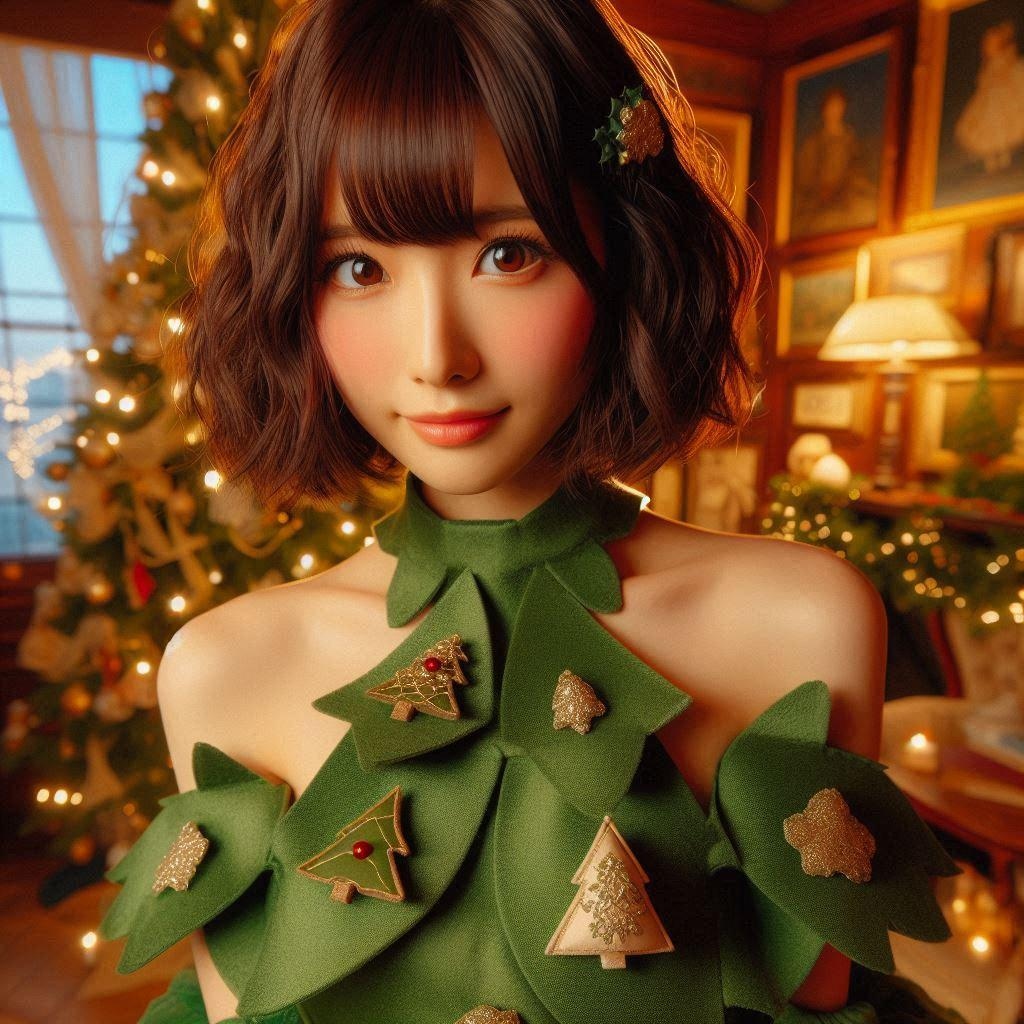 クリスマスツリー担当のメイド23号