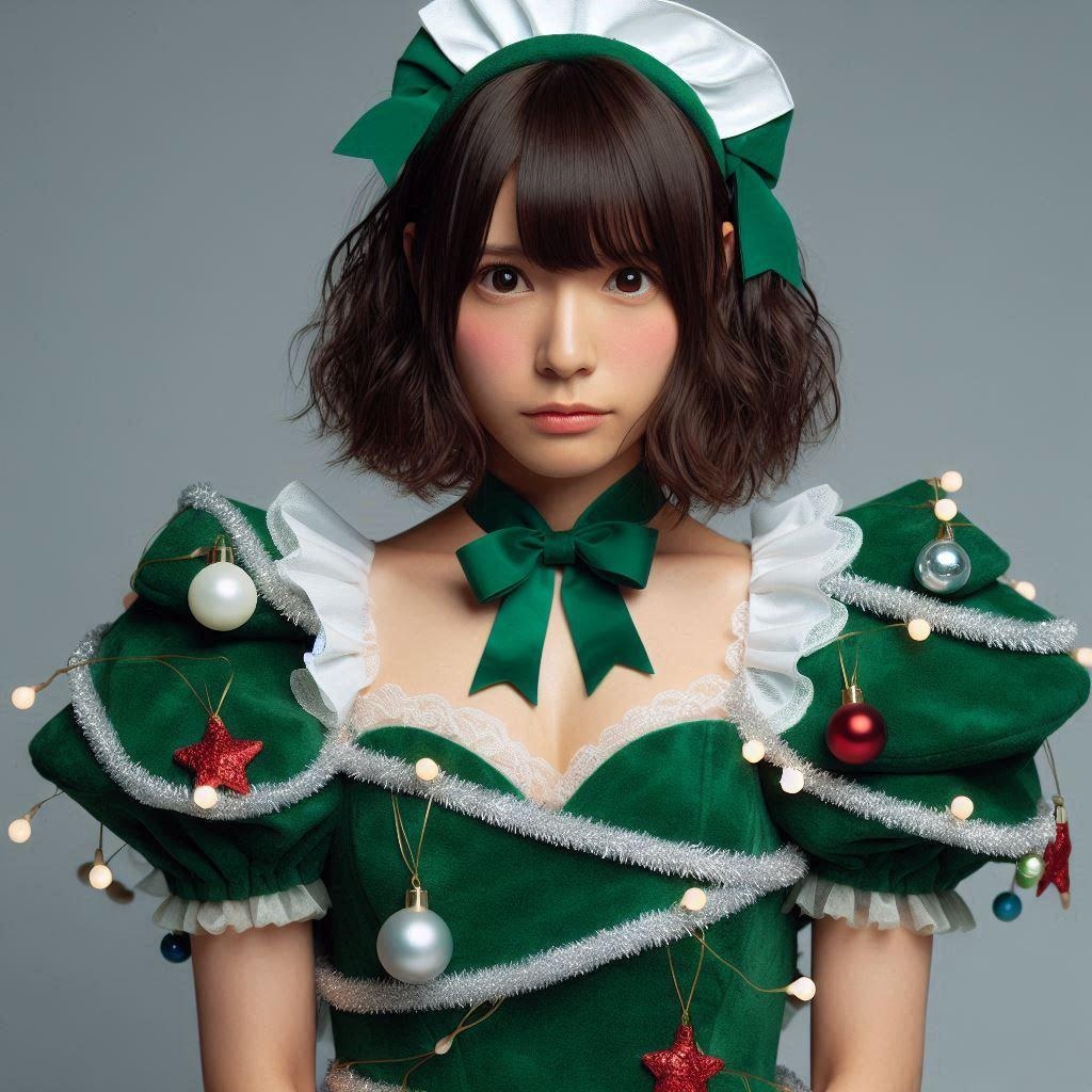 クリスマスツリー担当のメイド23号