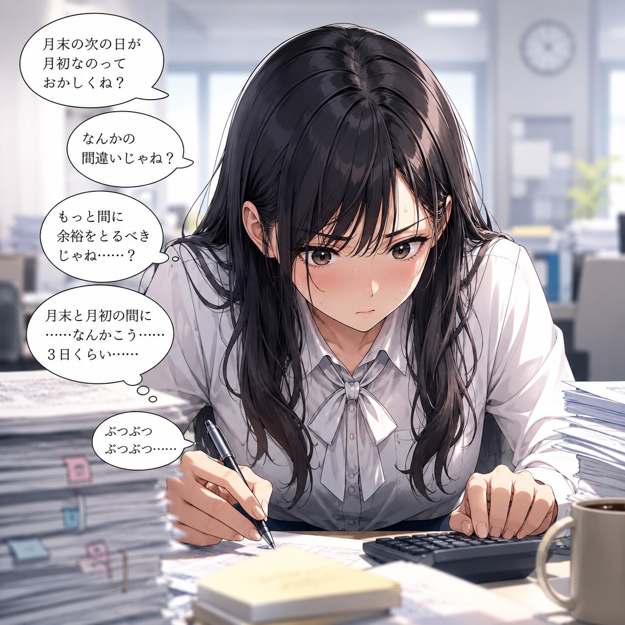 月末と月初の間に余裕を入れるべき | の人気AIイラスト・グラビア