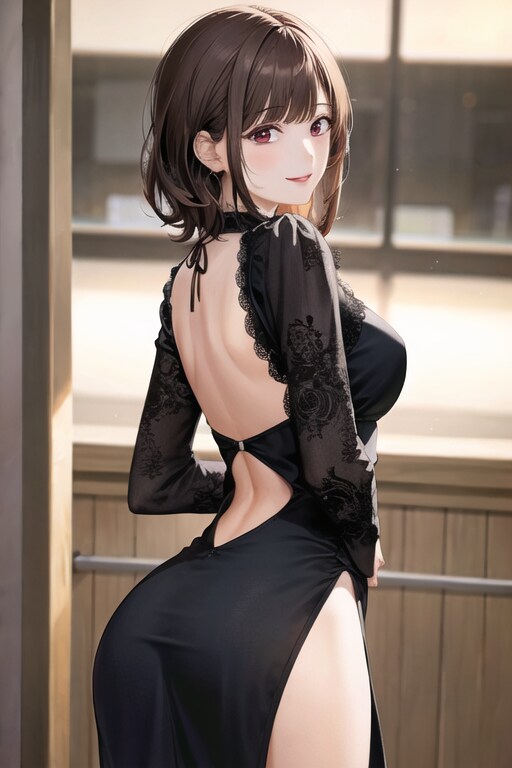 Backless Dress 03