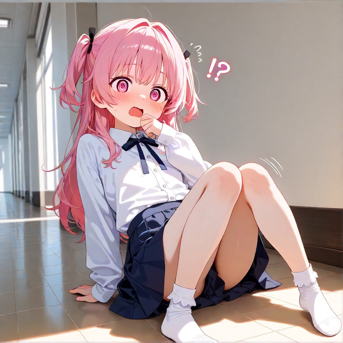廊下でぶつかった子