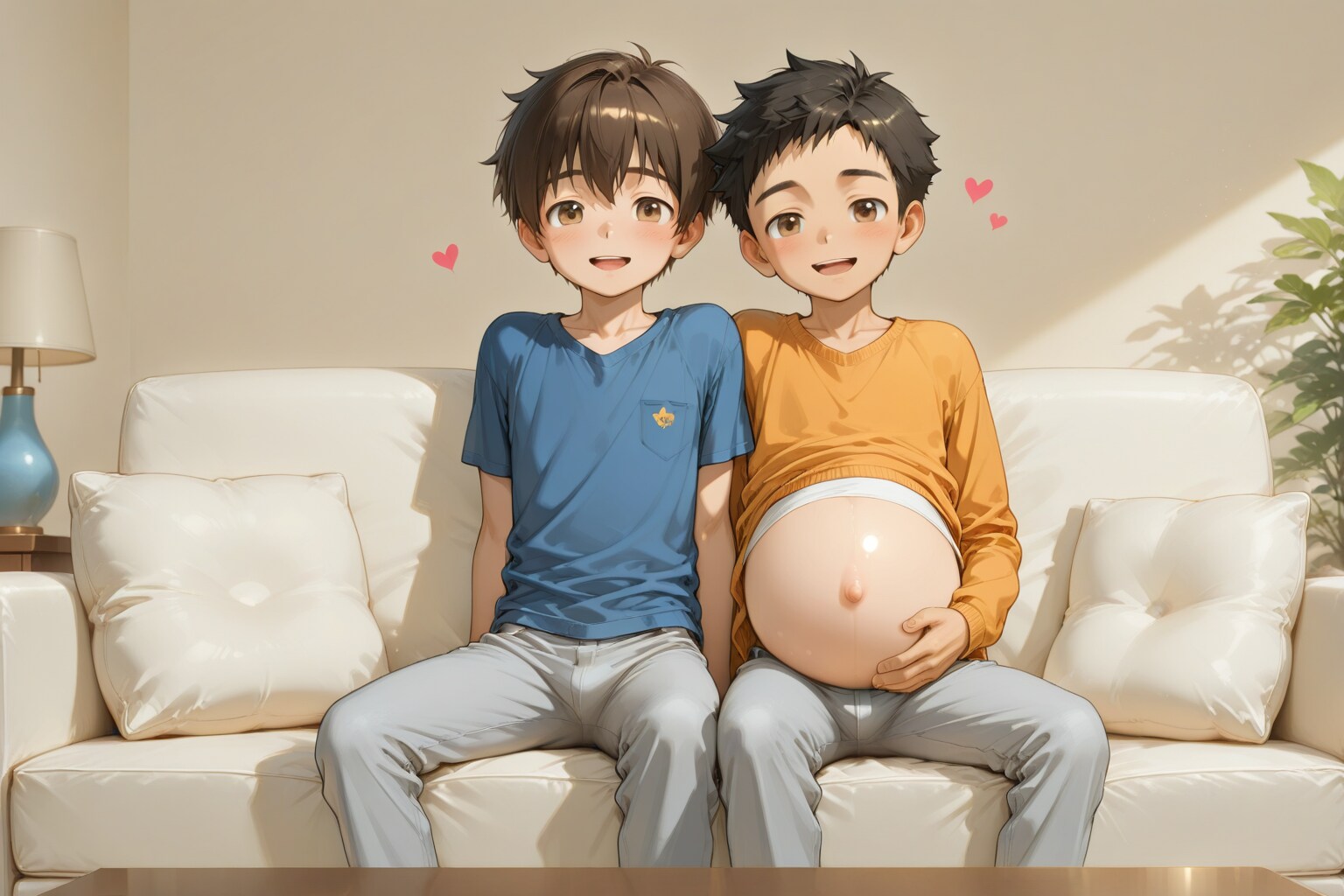 カップルの出迎え | の人気AIイラスト・グラビア