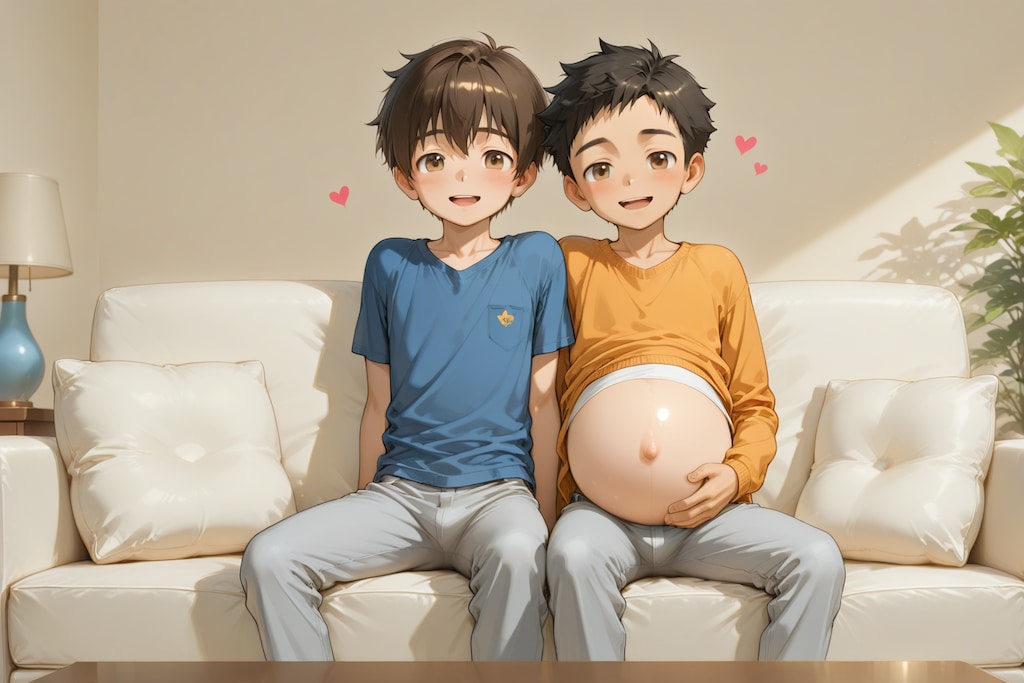 カップルの出迎え