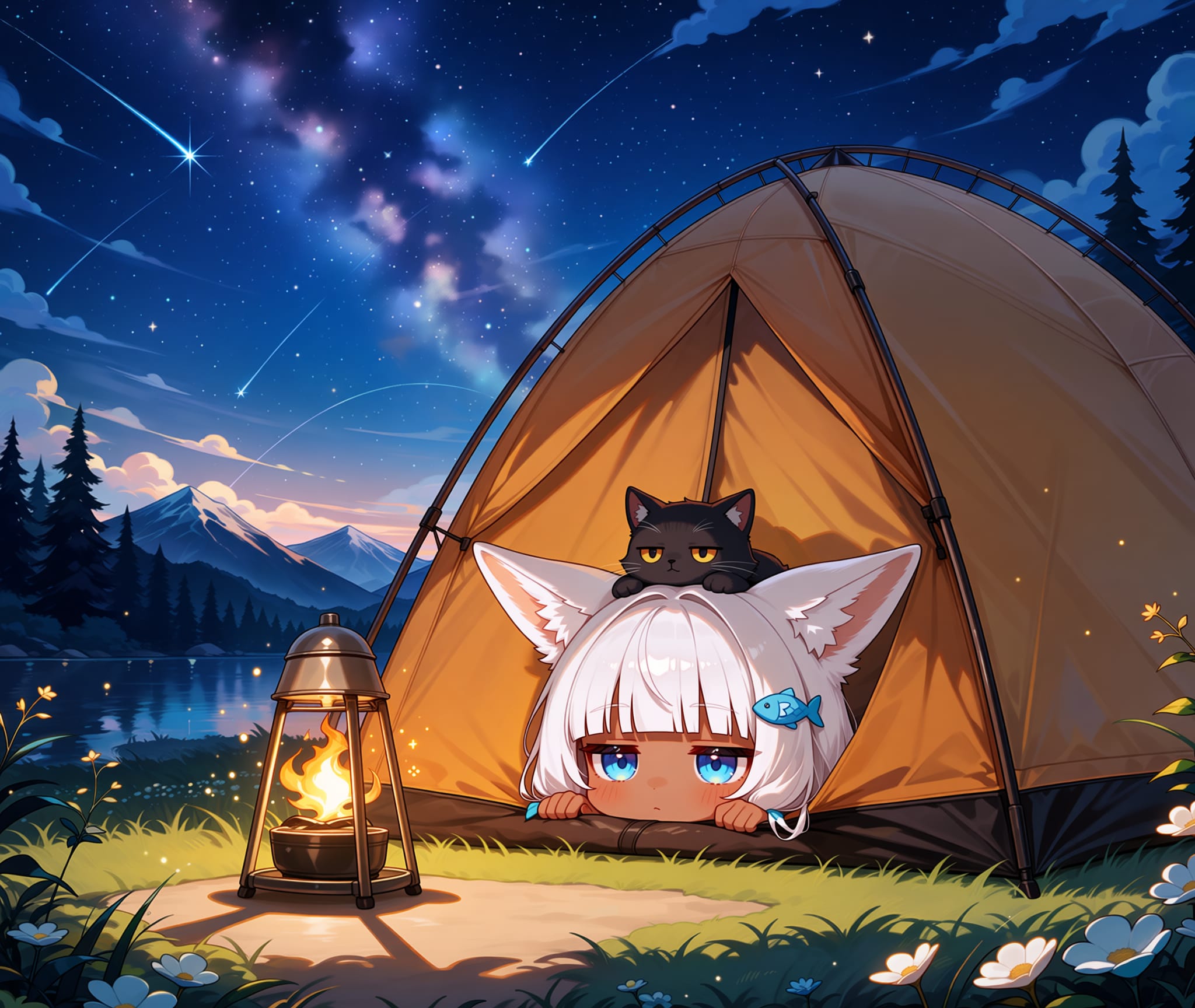 ソロキャン白狐ちゃん