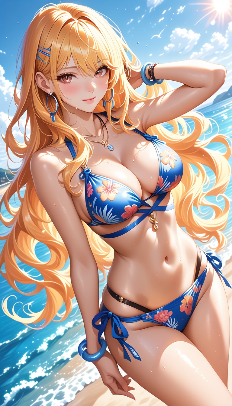 スタイリッシュな水着美女4