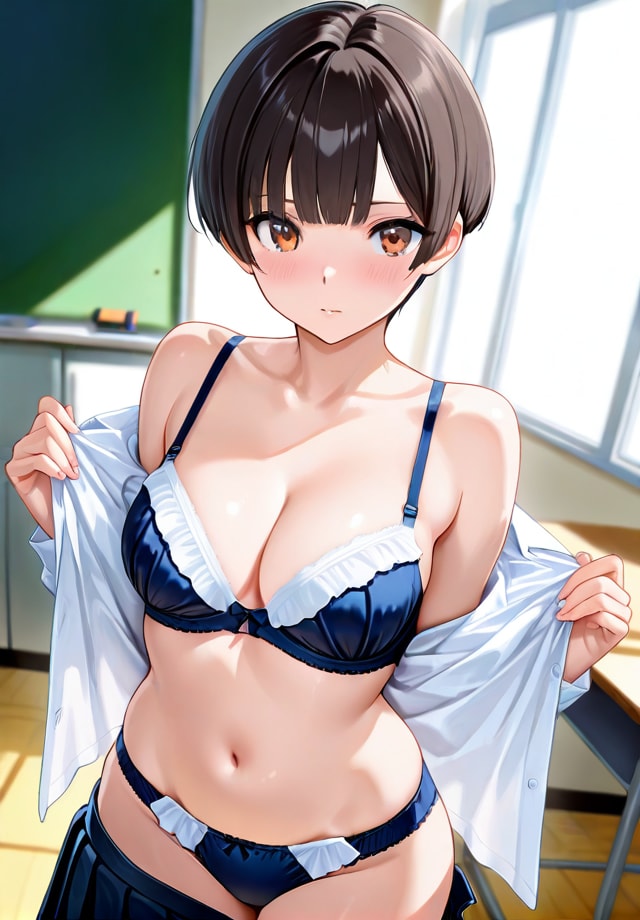 女子学生の着替え盗撮　#4