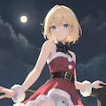 サンタでパンチラニーハイ 3枚目