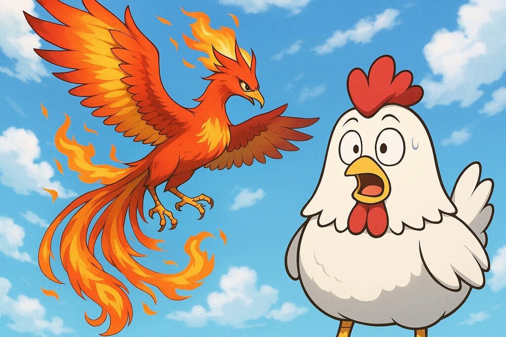 不死鳥、鳳凰、朱雀