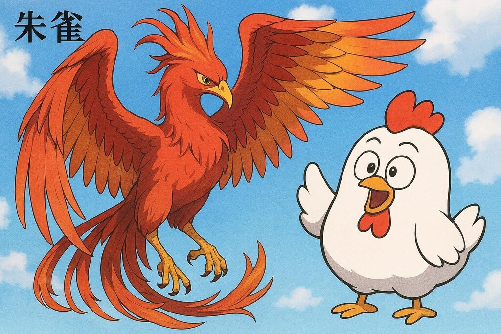 不死鳥、鳳凰、朱雀