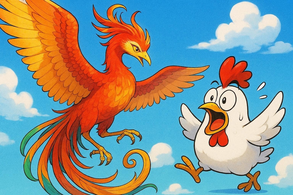 不死鳥、鳳凰、朱雀