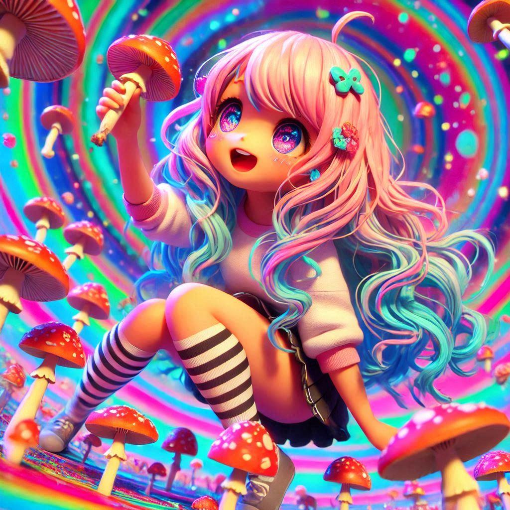 キノコ採り（カワイイ.ver）