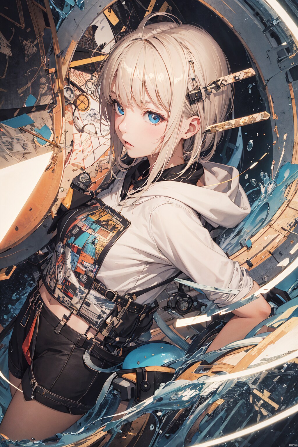 流される