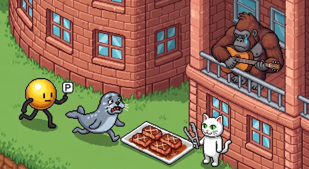 点P君のくねくねタワマンからの大脱走