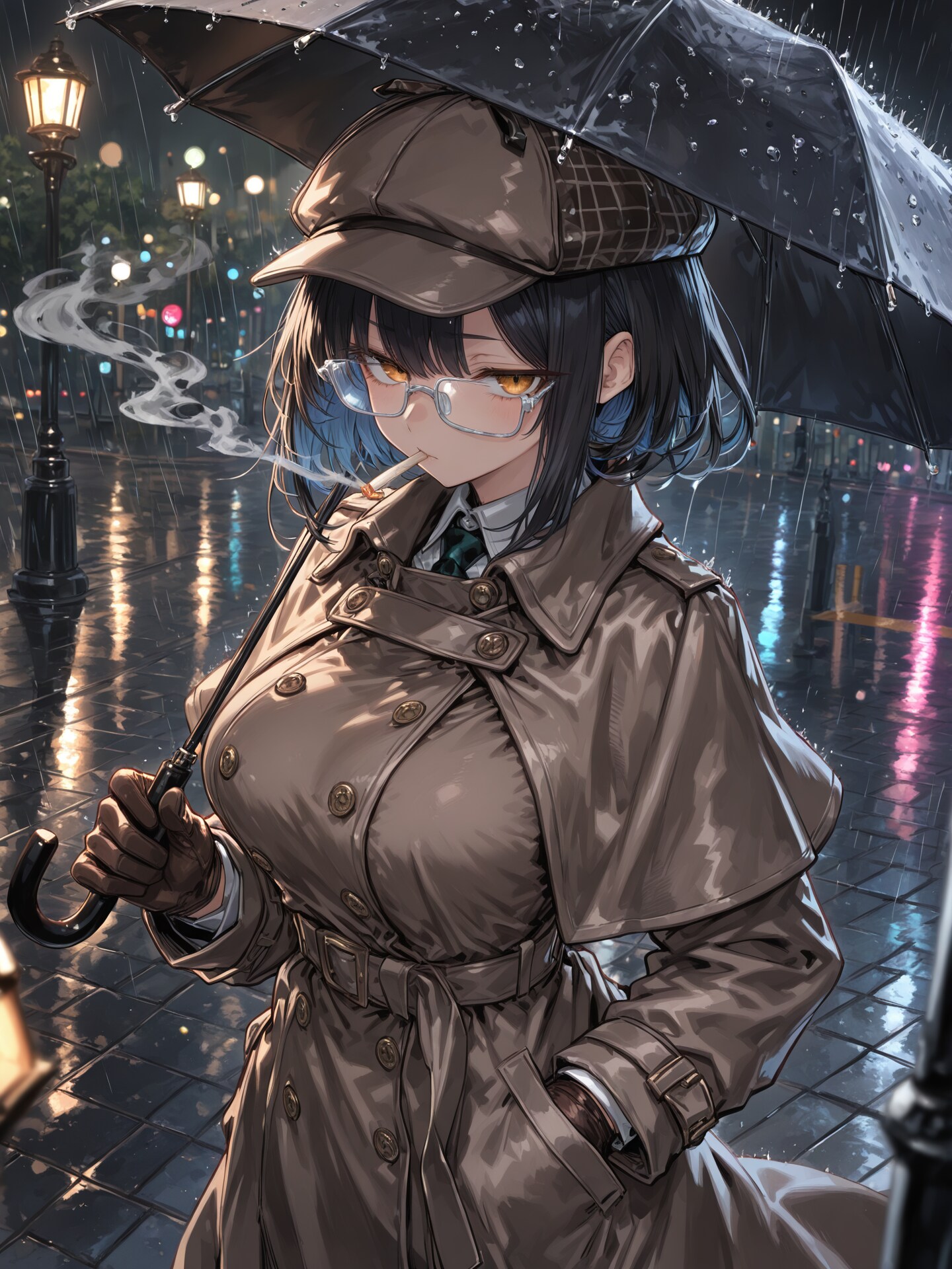 雨と探偵
