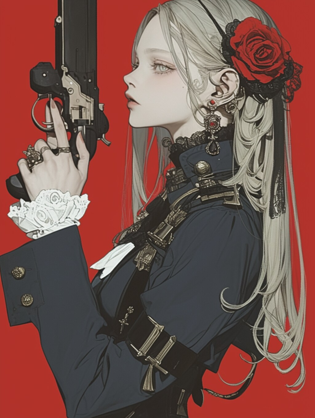 銃を持つ女