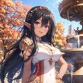 晩秋のダークエルフ姫 3枚目
