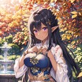 晩秋のダークエルフ姫 2枚目
