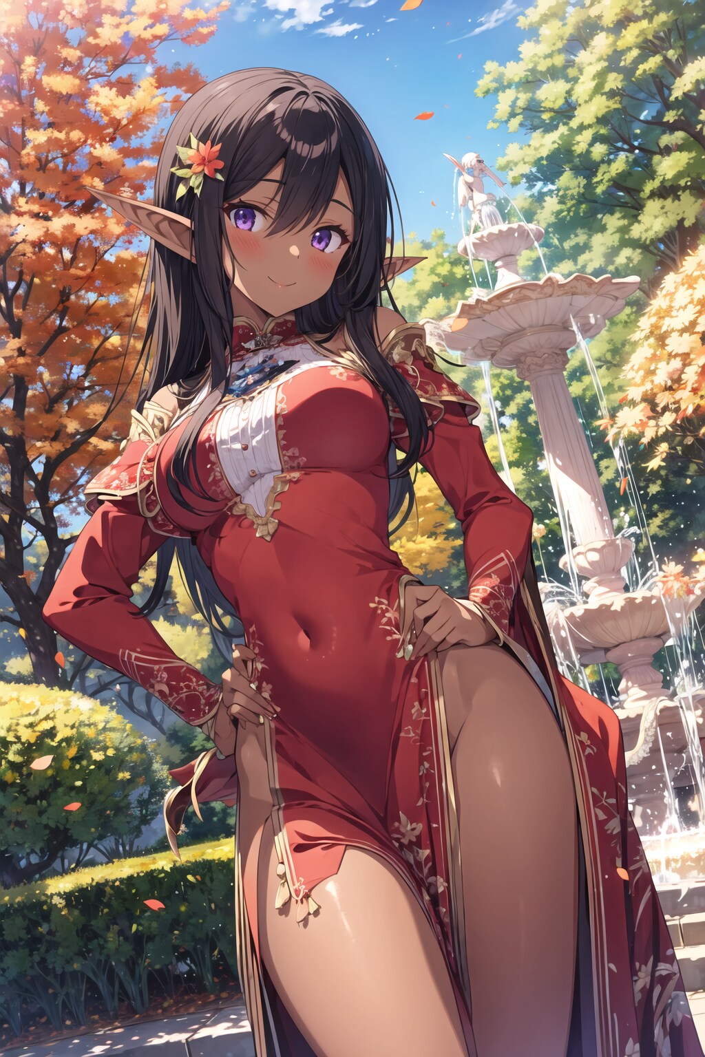 晩秋のダークエルフ姫