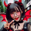 のびかちゃんの悪魔コス 3枚目