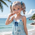 金髪ょぅι゛ょ💕常夏の島のphotoshoot【model：arondel_v1】 10枚目
