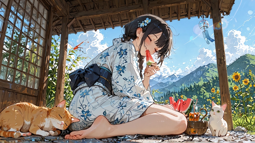 山里の涼《SDXL版》