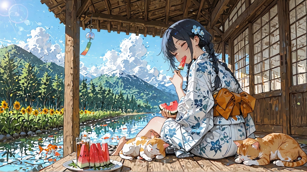 山里の涼《SDXL版》