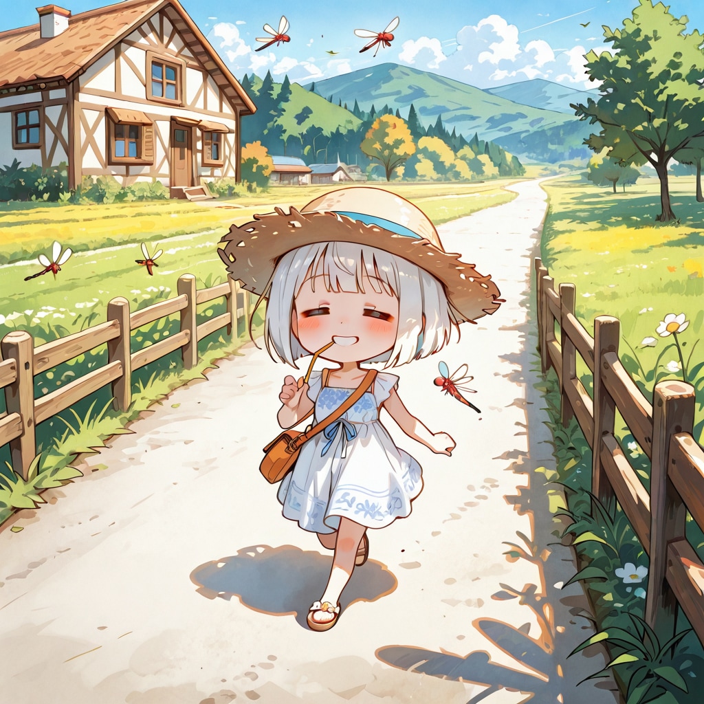 地元に帰る白髪ちゃん