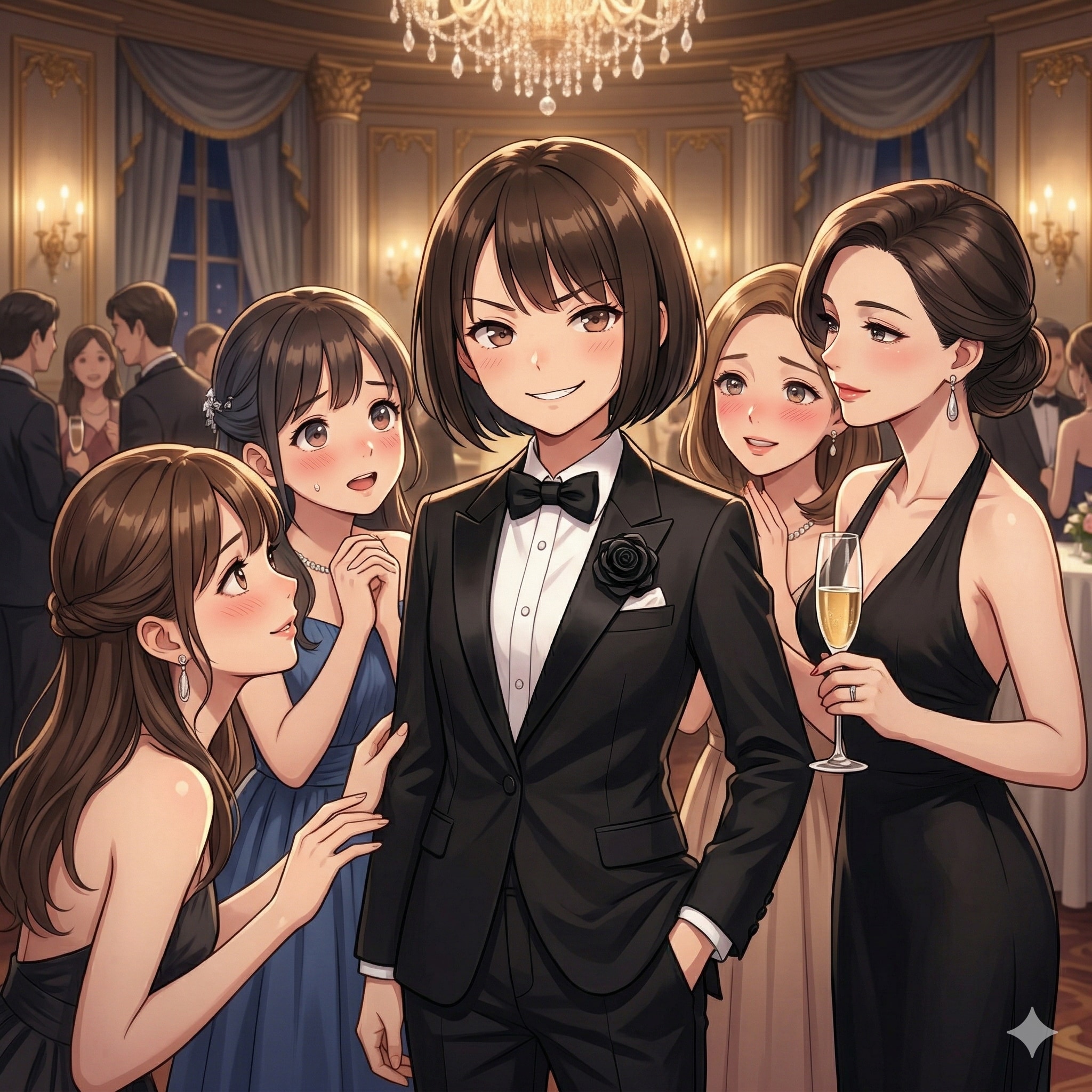 実はリアルでは超モテモテな私 | の人気AIイラスト・グラビア