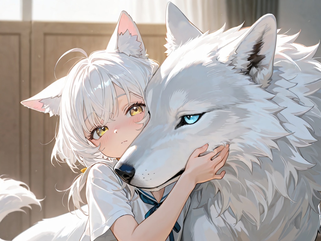 オオカミと少女