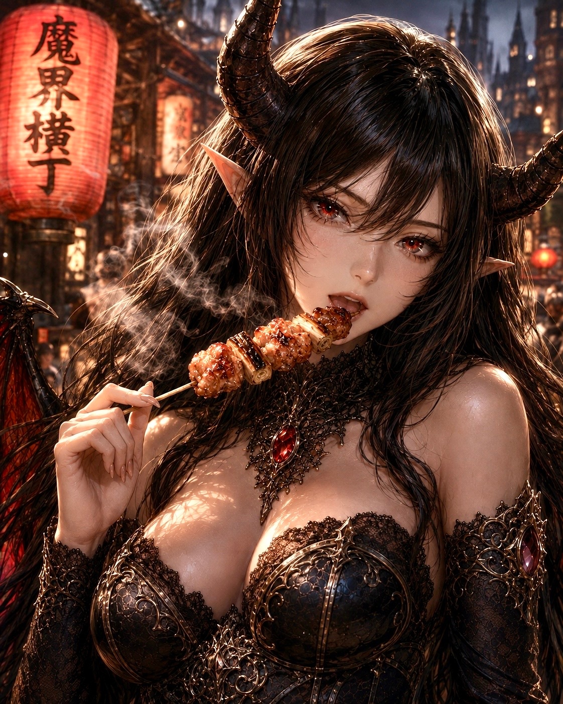 悪魔女王と焼き鳥