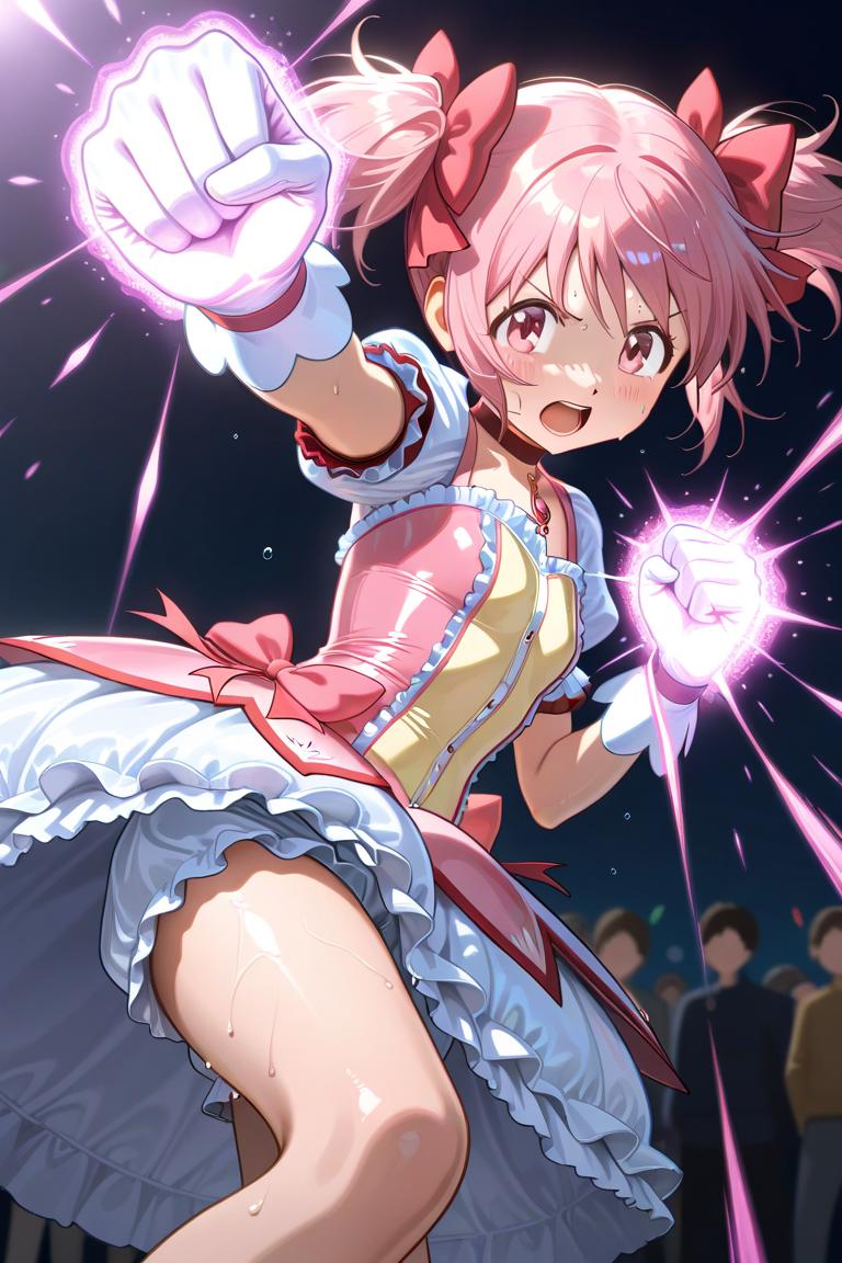 魔法少女まどか☆マギカ　鹿目まどか　パンチ