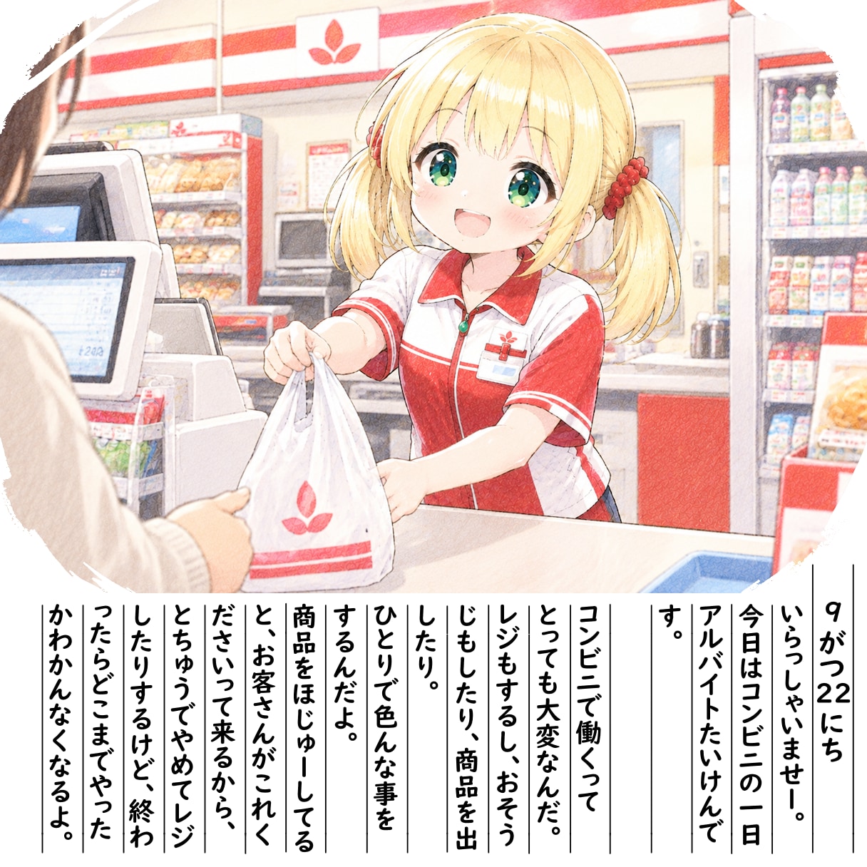 【絵日記】アルバイトたいけん | の人気AIイラスト・グラビア