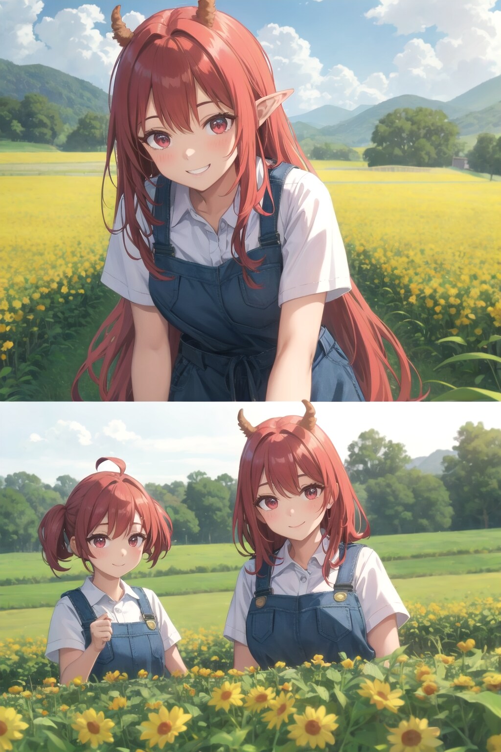 オーガ夫妻のお花畑