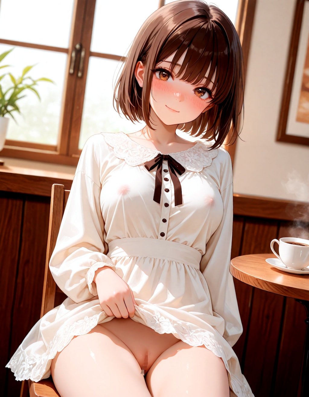 喫茶店でこっそり