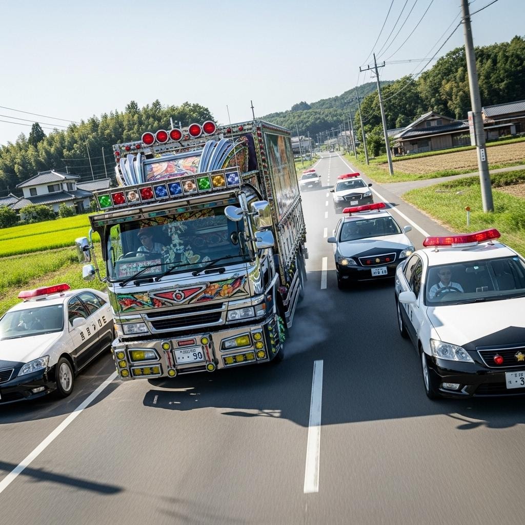 デコトラ対警察