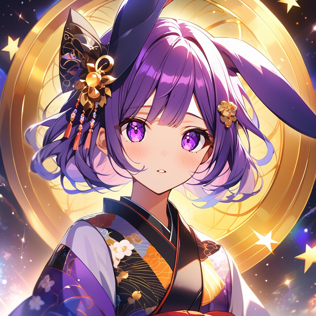 むらさきうさみみ少女 | の人気AIイラスト・グラビア